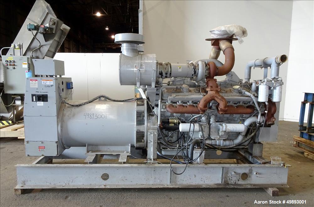 Used Detroit Diesel Spectrum 800 kW Standby Diesel Generator Set, Model 800DS60