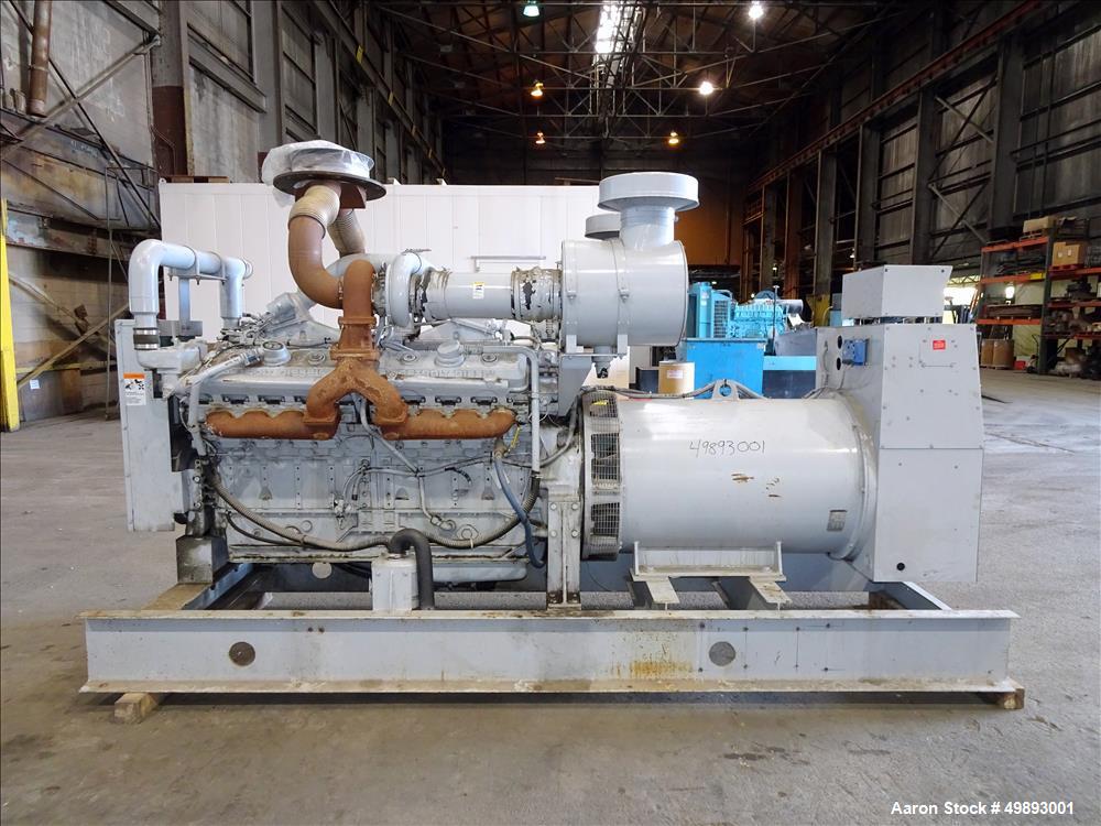 Used Detroit Diesel Spectrum 800 kW Standby Diesel Generator Set, Model 800DS60