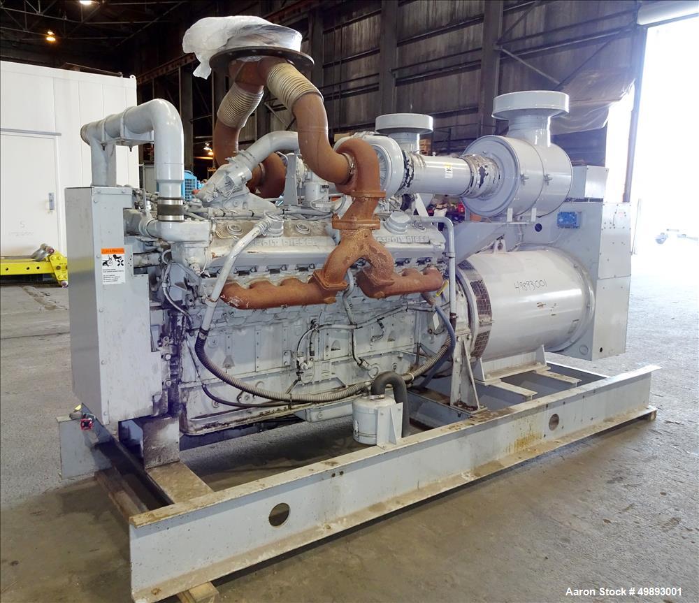 Used- Detroit Diesel Spectrum 800 kW Standby Diesel Generator Set, Model 800DS60