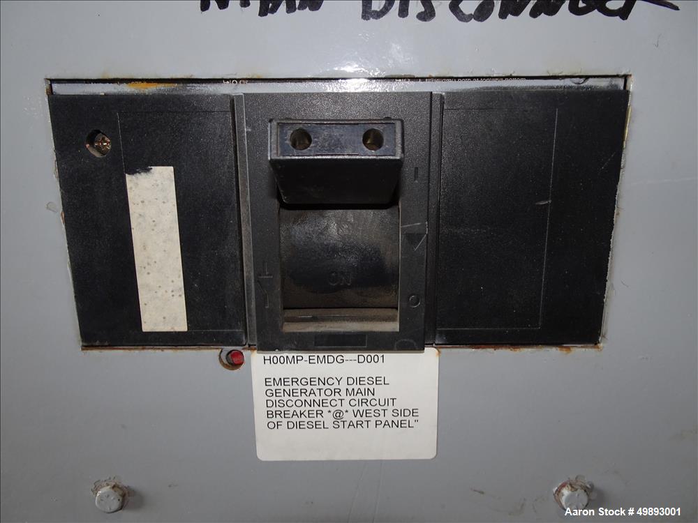 Used Detroit Diesel Spectrum 800 kW Standby Diesel Generator Set, Model 800DS60