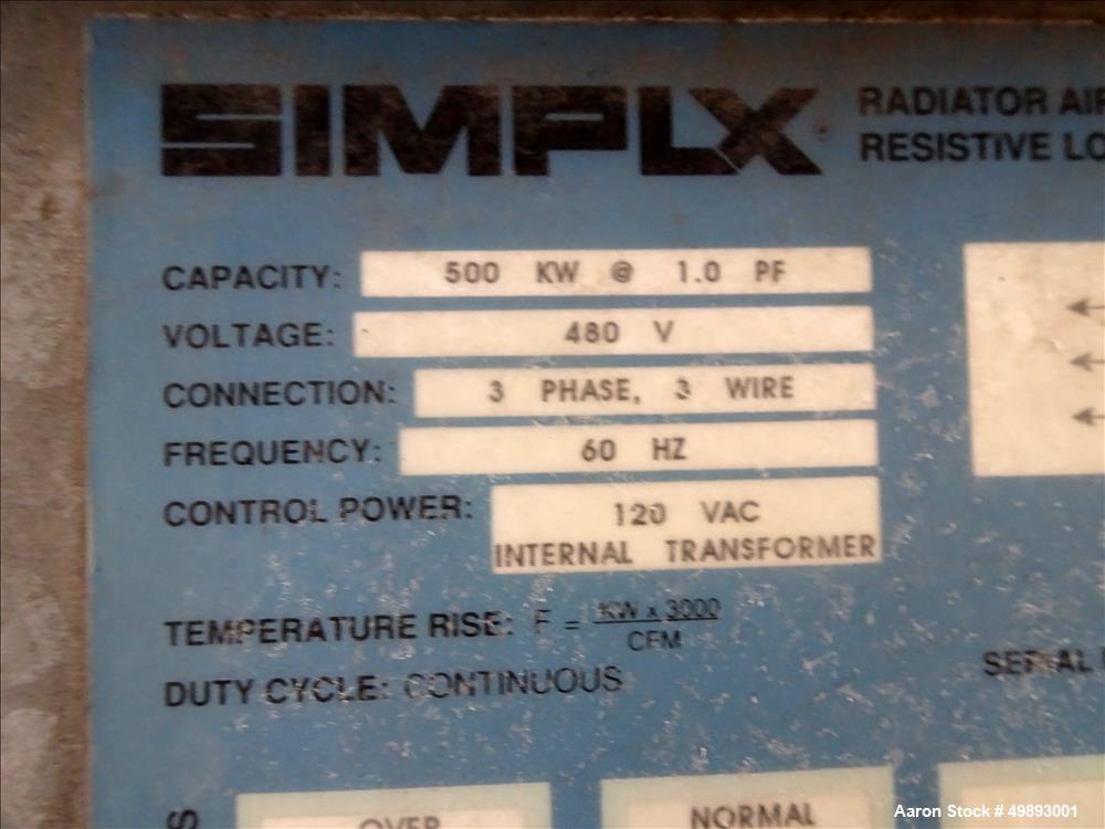 Used Detroit Diesel Spectrum 800 kW Standby Diesel Generator Set, Model 800DS60