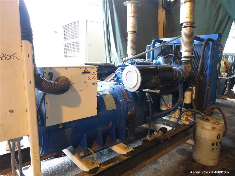 Used Detroit Diesel 500kW standby diesel generator set. Detroit Diesel 12V-71TA