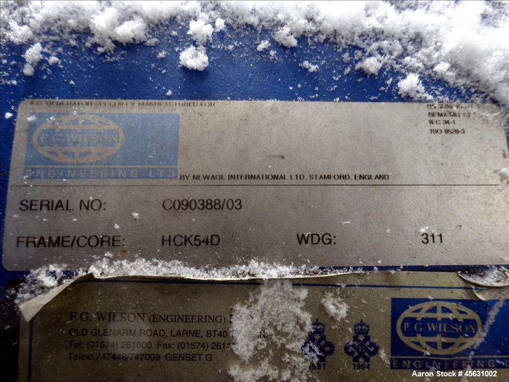 Used Detroit Diesel 500kW standby diesel generator set. Detroit Diesel 12V-71TA