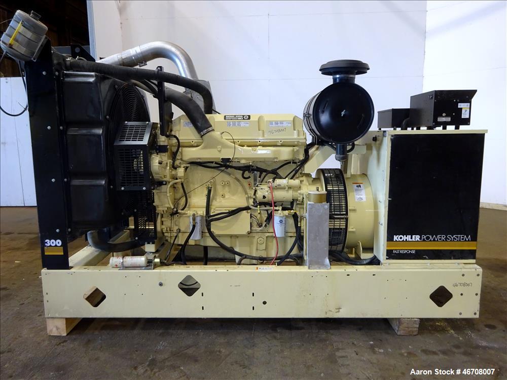 Used Kohler 300 kW Diesel Generator, Model 300REOZDN.