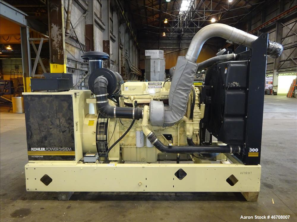 Used Kohler 300 kW Diesel Generator, Model 300REOZDN.