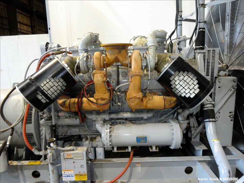 Used Detroit Diesel 1200 KW diesel generator set, model 1200DS60, SN- 389976.