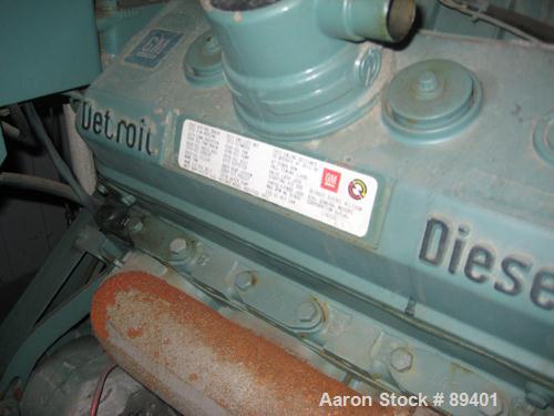 USED: Detroit Diesel generator rated 280 kW standby. Rated 250 kW continuous, 3/60/277-460 volt. Detroit Diesel Engine model 80637405, designed to operate at 415 HP @ 1800 RPM.Magna One synchronous A...