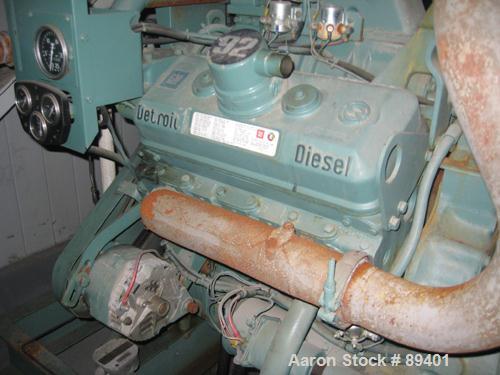 USED: Detroit Diesel generator rated 280 kW standby. Rated 250 kW continuous, 3/60/277-460 volt. Detroit Diesel Engine model 80637405, designed to operate at 415 HP @ 1800 RPM.Magna One synchronous A...