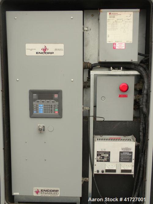 Used Elektryon 100 kW Cont Rated Natural Gas Generator Set. GM 454 natural gas engine. Stamford NewAge generator end 3/60/480V, 1800 rpm 12-lead reconnectable. Battery charger. Sound attenuated enclo...