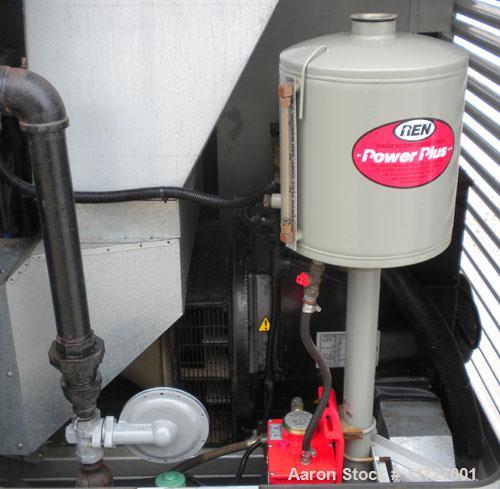 Used Elektryon 100 kW Cont Rated Natural Gas Generator Set. GM 454 natural gas engine. Stamford NewAge generator end 3/60/480V, 1800 rpm 12-lead reconnectable. Battery charger. Sound attenuated enclo...
