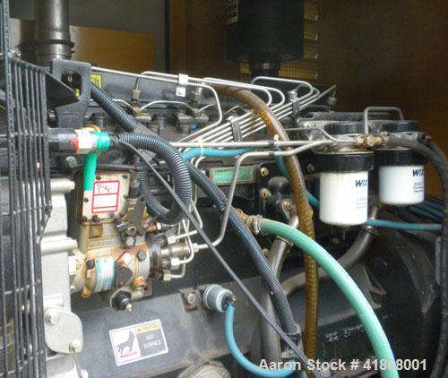 Used Elilott Magnetek 100 kW standby diesel generator Set, model 100RD, SN-8108J552. Perkins model 1006-6T turbocharged engine rated 154HP at 1800RPM. MagneTek model MTG35 generator 3/60/208/240/460V...