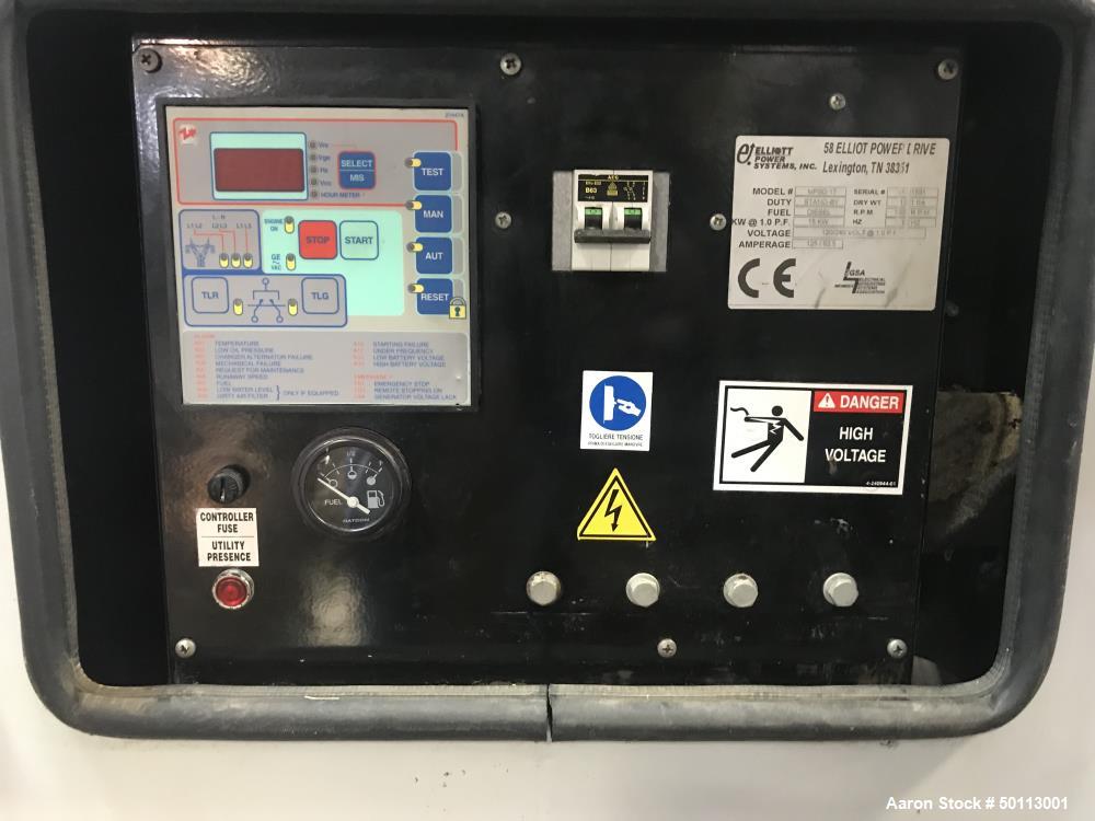 Used Elliot Power Systems MPSD 17 Diesel Generator, 15 KW