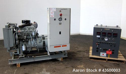 Used EPS (Enterprise Power Systems) 40kW Diesel Generator Set. Perkins model 4246 engine SN-LQ336264223688S. 1/60/120/240V. EPS unit model ED40FGP4, serial #AD112072. Perkins model 4-236 engine, seri...
