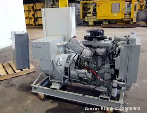 Used EPS (Enterprise Power Systems) 40kW Diesel Generator Set. Perkins model 4246 engine SN-LQ336264223688S. 1/60/120/240V. EPS unit model ED40FGP4, serial #AD112072. Perkins model 4-236 engine, seri...