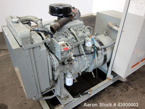 Used EPS (Enterprise Power Systems) 40kW Diesel Generator Set. Perkins model 4246 engine SN-LQ336264223688S. 1/60/120/240V. EPS unit model ED40FGP4, serial #AD112072. Perkins model 4-236 engine, seri...