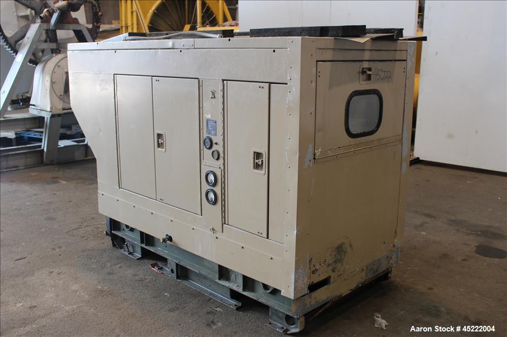 Used Uljanik 33 kW diesel generator, model FX030, serial#143037, continuous duty, 3/60/480 volts, with a sound enclosure housing, 1266 hours on meter.