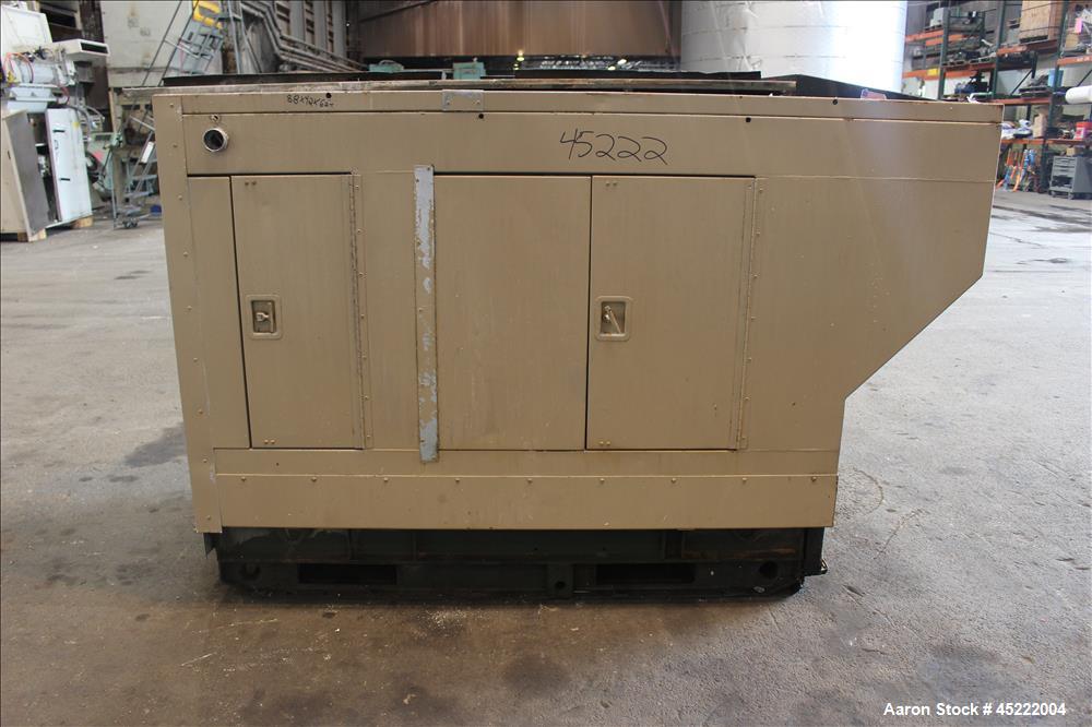 Used Uljanik 33 kW diesel generator, model FX030, serial#143037, continuous duty, 3/60/480 volts, with a sound enclosure housing, 1266 hours on meter.