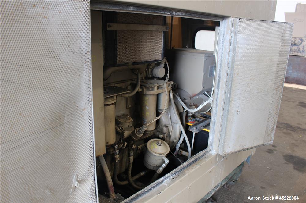 Used Uljanik 33 kW diesel generator, model FX030, serial#143037, continuous duty, 3/60/480 volts, with a sound enclosure housing, 1266 hours on meter.