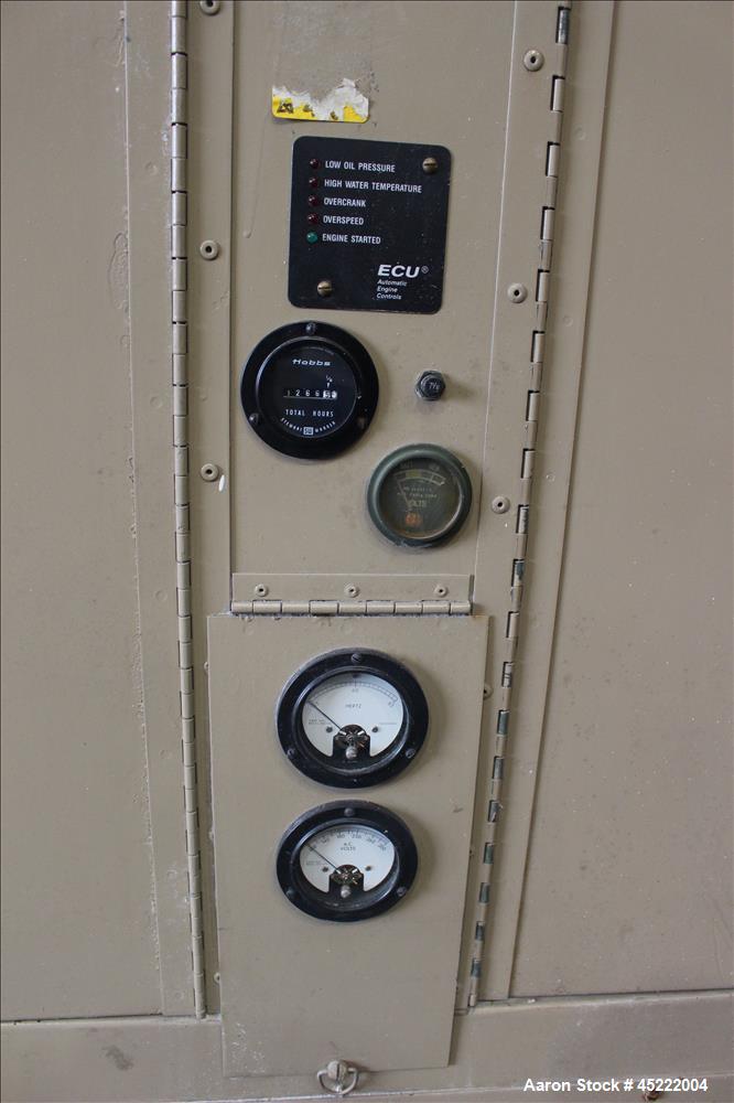 Used Uljanik 33 kW diesel generator, model FX030, serial#143037, continuous duty, 3/60/480 volts, with a sound enclosure housing, 1266 hours on meter.