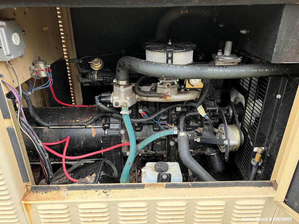 Used Generac Genset, Rated 20 KW, Natural Gas. 449 total hours.