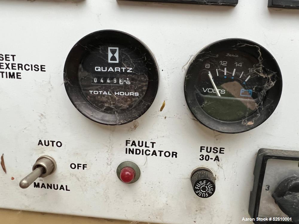 Used Generac Genset, Rated 20 KW, Natural Gas. 449 total hours.