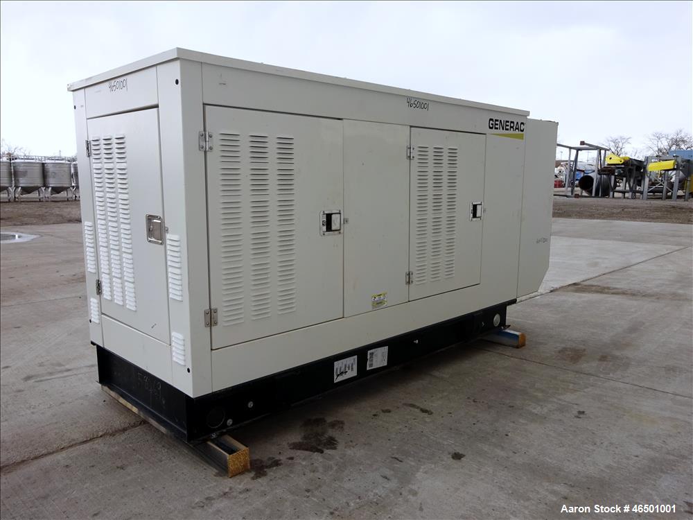 Used- Generac 70 kW Standby (63 kW Prime) Natural Gas Generator Sset, Model SG07