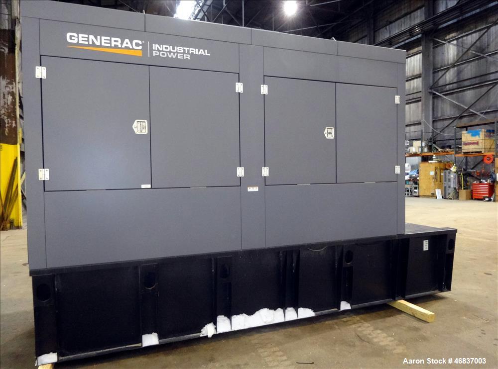 UNUSED- Generac 500 kW standby diesel generator, Volvo TAD1641GE EPA Tier 2 engi