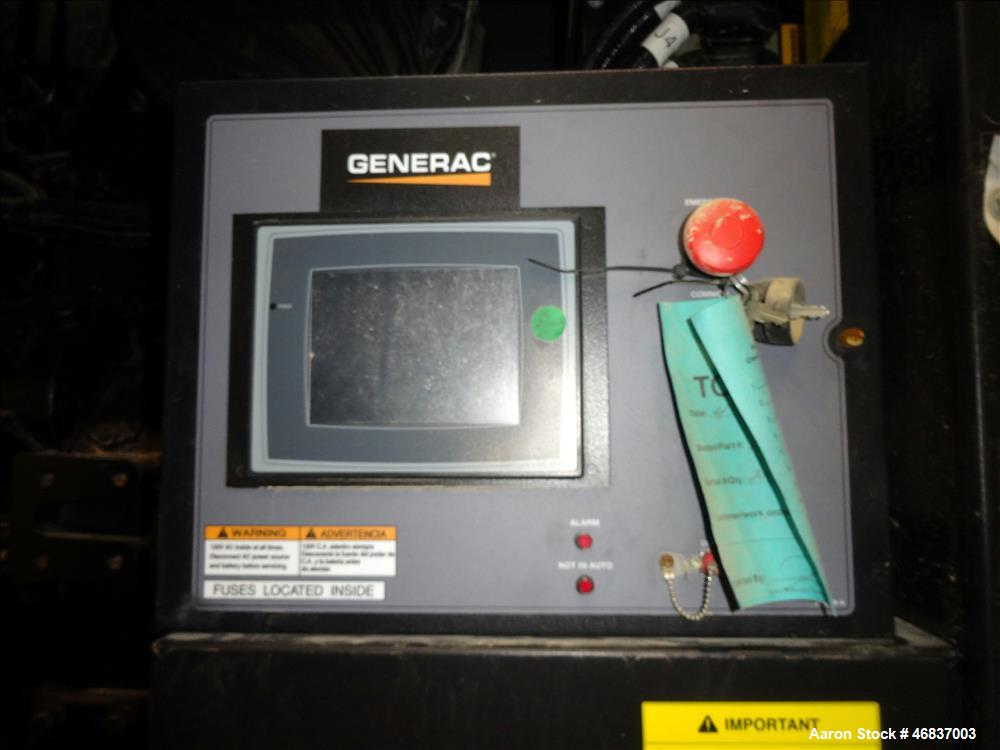 UNUSED- Generac 500 kW standby diesel generator, Volvo TAD1641GE EPA Tier 2 engi