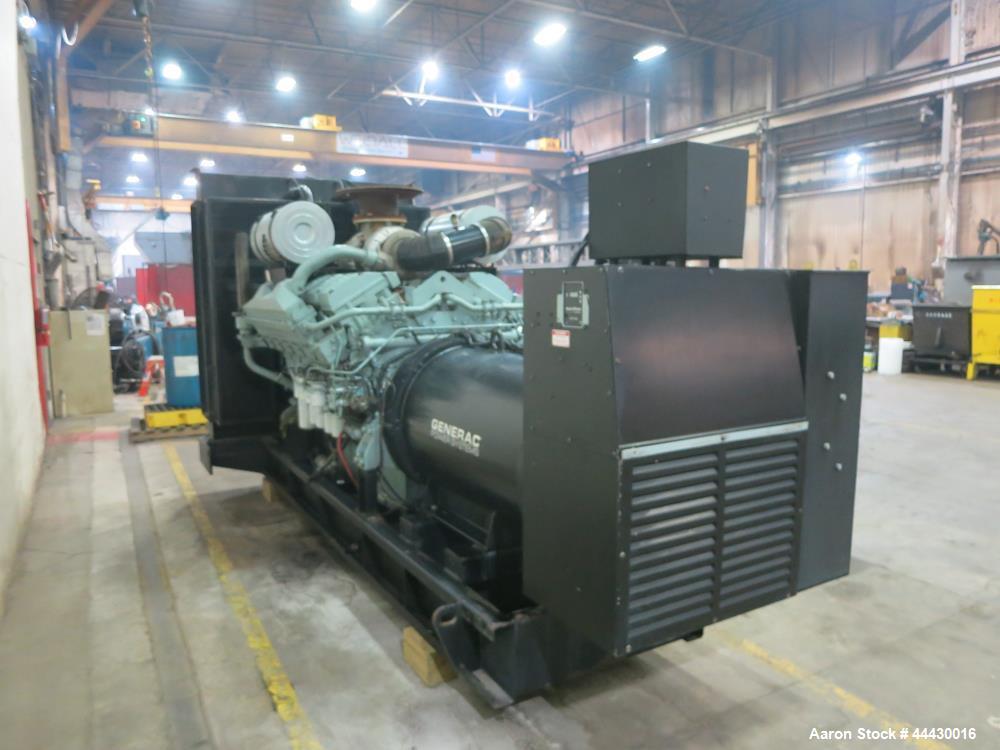 Used Generac 1MW Open Skid Generator | 1130 kW Mitsubishi Diesel Standby Power Unit