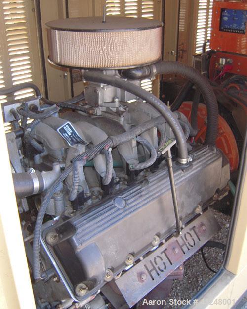 Used Generac 100kW natural gas generator set. Generac 2000 series model 3031950200. Ford 6.8L engine model OD 3454. 3/60/120/208V. 400 amp main line circuit breaker. Includes a battery charger. 97.1 ...