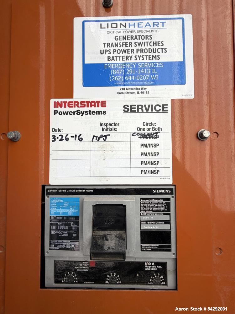 Buy Used Generac 350kW Standby Generator – 438 kVA, 1400A Breaker, Only 276 Hours