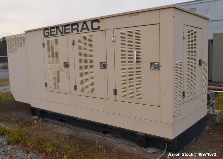 Used Generac Power Systems 300 KW Diesel Generator Set. Model 8533410200, type code SD0300-K369.0D18HPYY C, serial# 2094495, built 2007. John Deere 9.0 liter 6 cylinder engine, model 6090HF485, seria...