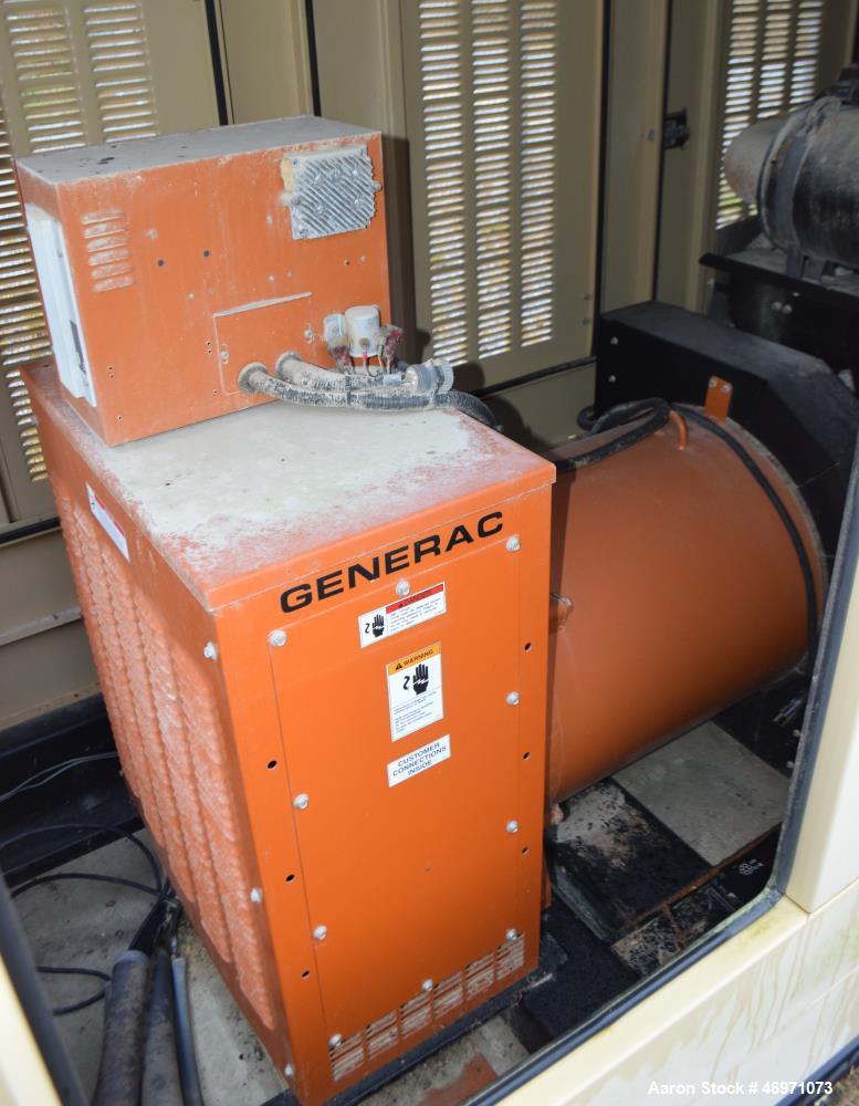 Used Generac Power Systems 300 KW Diesel Generator Set. Model 8533410200, type code SD0300-K369.0D18HPYY C, serial# 2094495, built 2007. John Deere 9.0 liter 6 cylinder engine, model 6090HF485, seria...