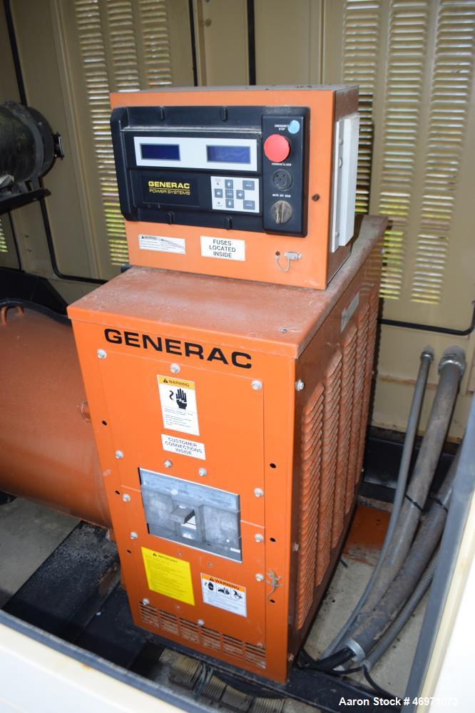 Used Generac Power Systems 300 KW Diesel Generator Set. Model 8533410200, type code SD0300-K369.0D18HPYY C, serial# 2094495, built 2007. John Deere 9.0 liter 6 cylinder engine, model 6090HF485, seria...