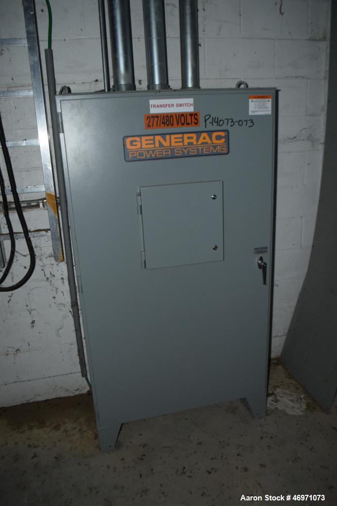 Used Generac Power Systems 300 KW Diesel Generator Set. Model 8533410200, type code SD0300-K369.0D18HPYY C, serial# 2094495, built 2007. John Deere 9.0 liter 6 cylinder engine, model 6090HF485, seria...