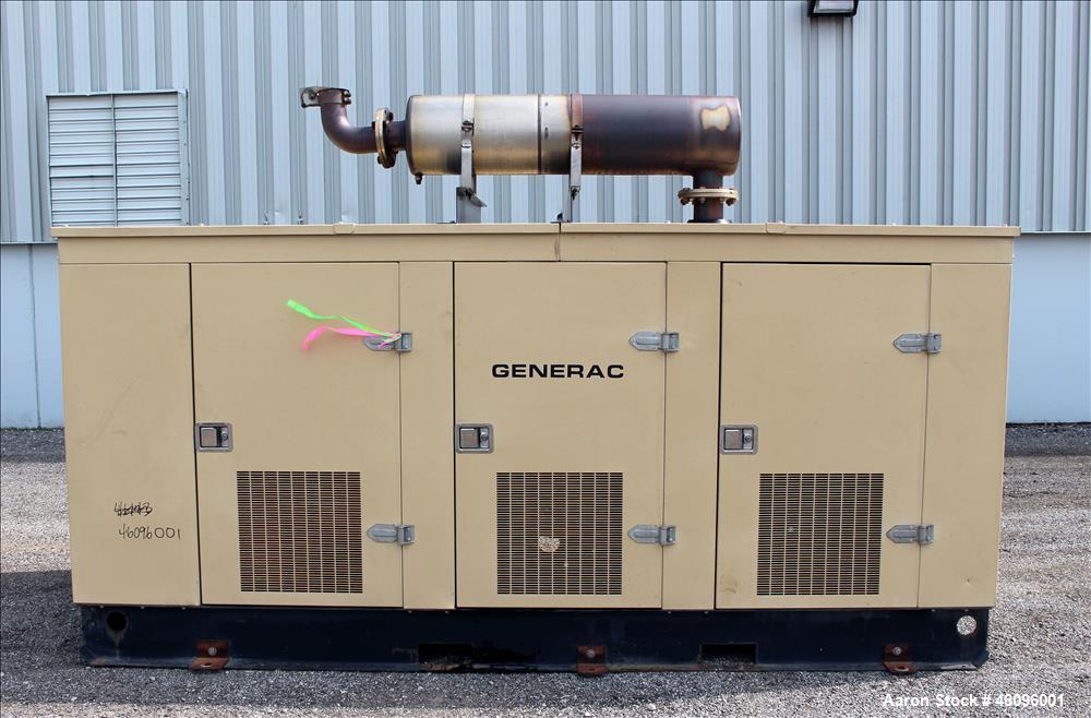 Used Generac 200 kW natural gas generator. Hino natural gas engine.