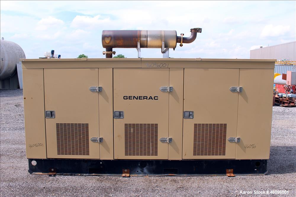 Used Generac 200 kW natural gas generator. Hino natural gas engine.