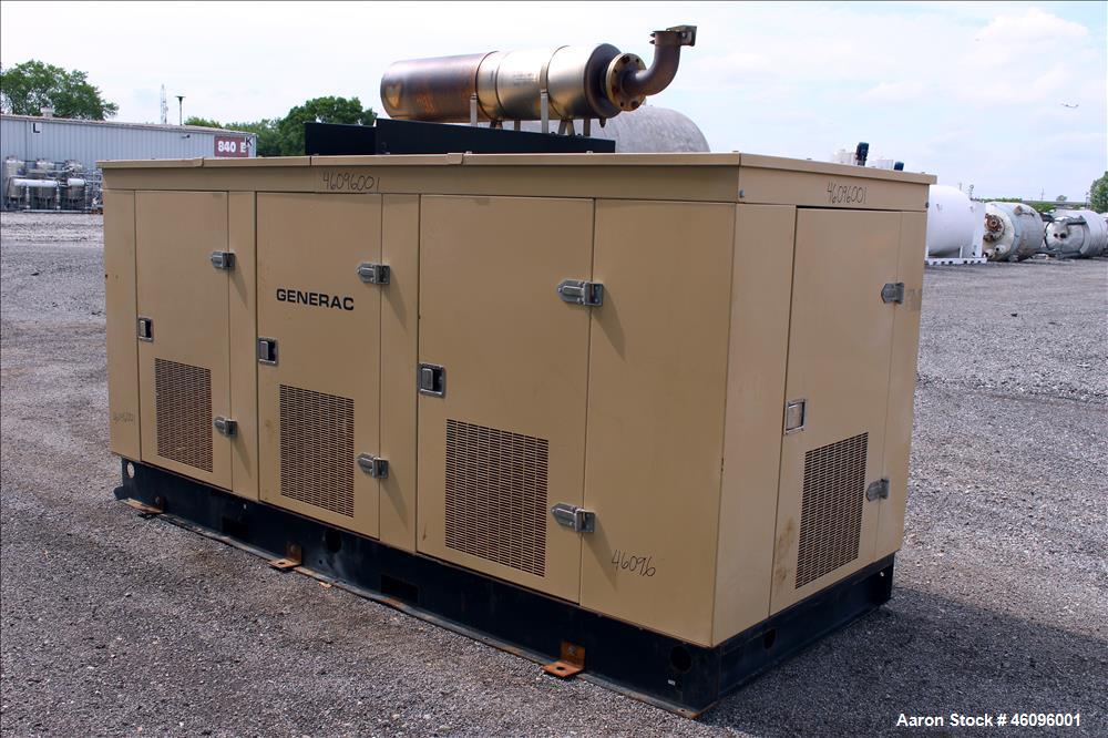 Used Generac 200 kW natural gas generator. Hino natural gas engine.