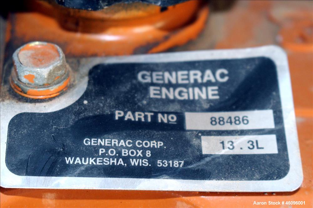 Used Generac 200 kW natural gas generator. Hino natural gas engine.