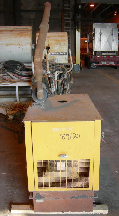 USED: Generac natural gas generator, 8 kw, 1/60/120/240 volt, 1800 rpm, 8 kva. 289.9 hours on meter.