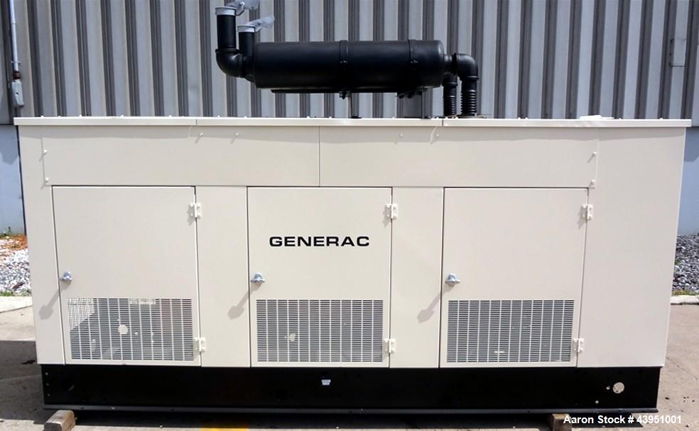 Used Generac 80 kW standby propane fuel generator set, model 96A02334-S.