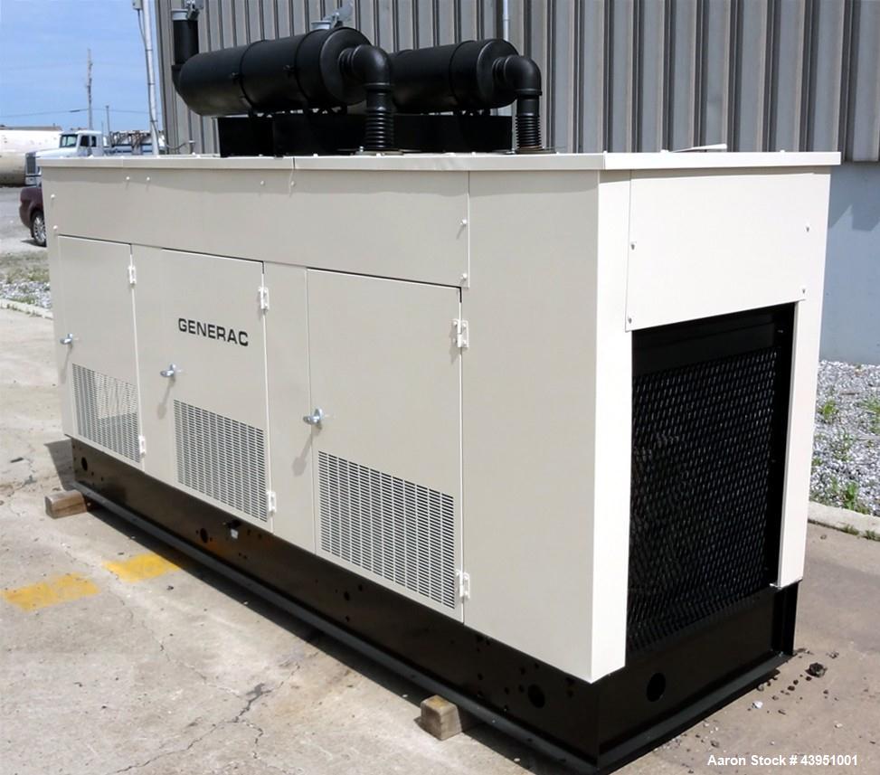 Used Generac 80 kW standby propane fuel generator set, model 96A02334-S.