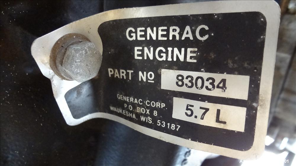 Used Generac 80 kW standby propane fuel generator set, model 96A02334-S.