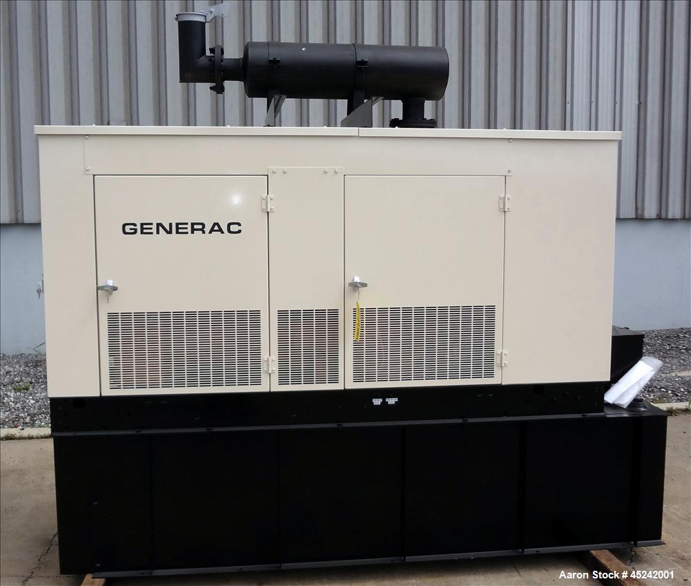Used Generac 100 kW Diesel Generator Set, Model 97A04577-S