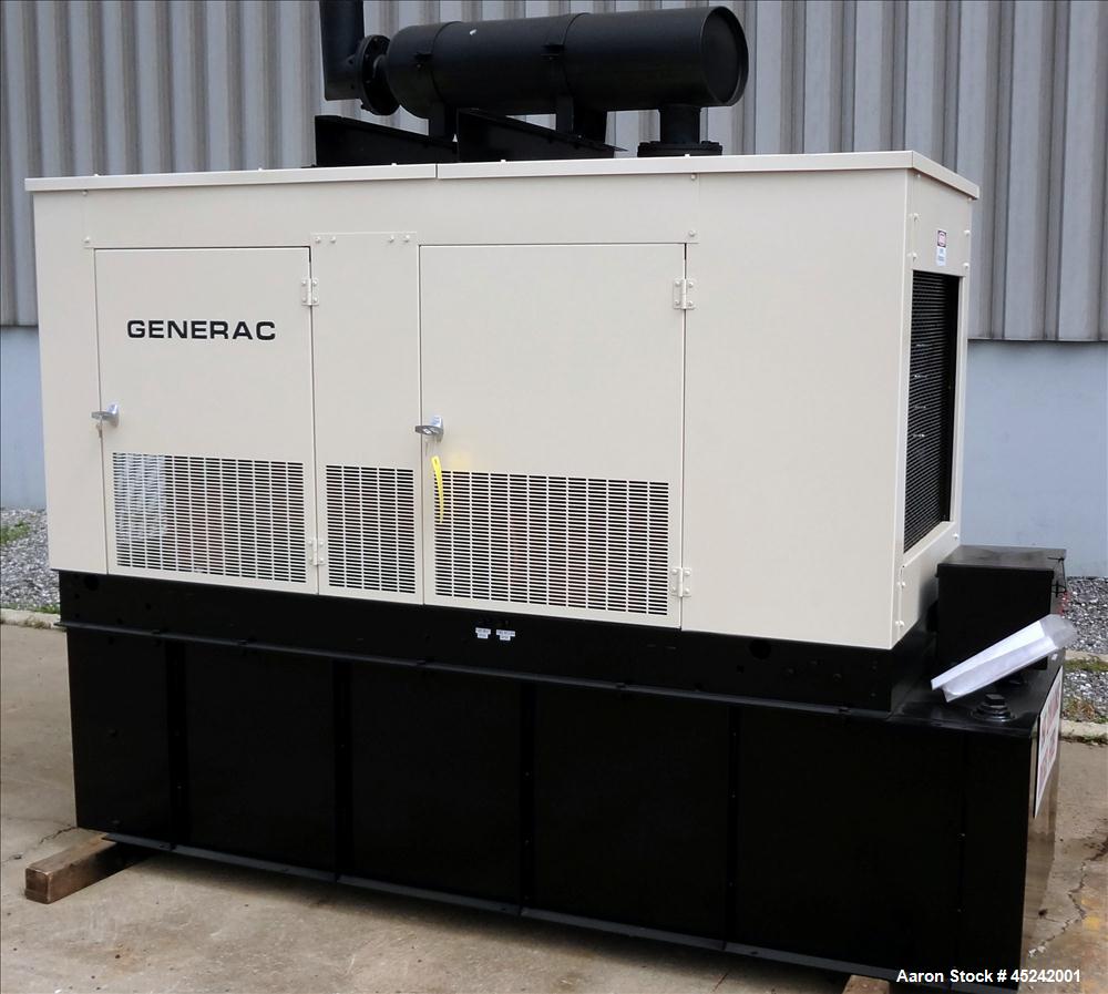 Used Generac 100 kW Diesel Generator Set, Model 97A04577-S