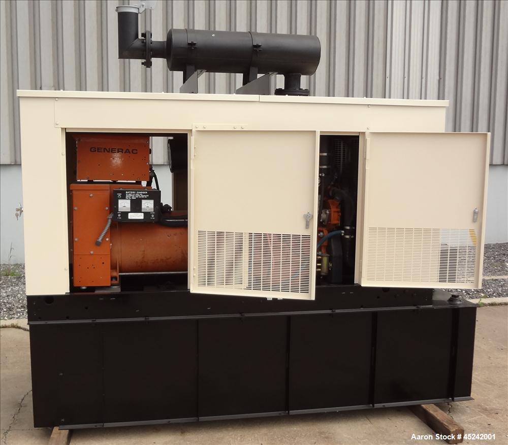 Used Generac 100 kW Diesel Generator Set, Model 97A04577-S