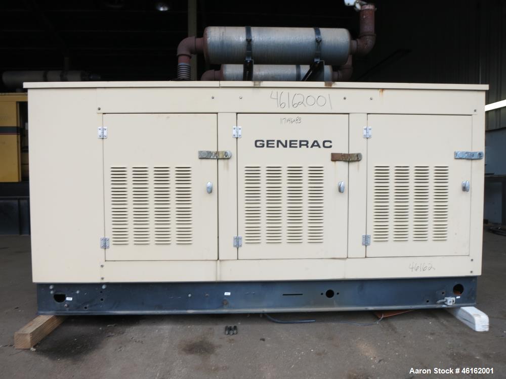 Used Generac 100kW standby natural gas generator. GM 7.4 Liter engine.