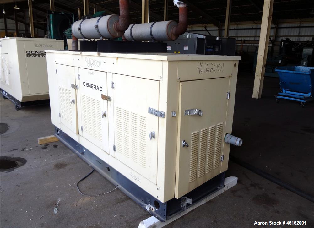 Used- Generac 100kW standby natural gas generator. GM 7.4 Liter engine.