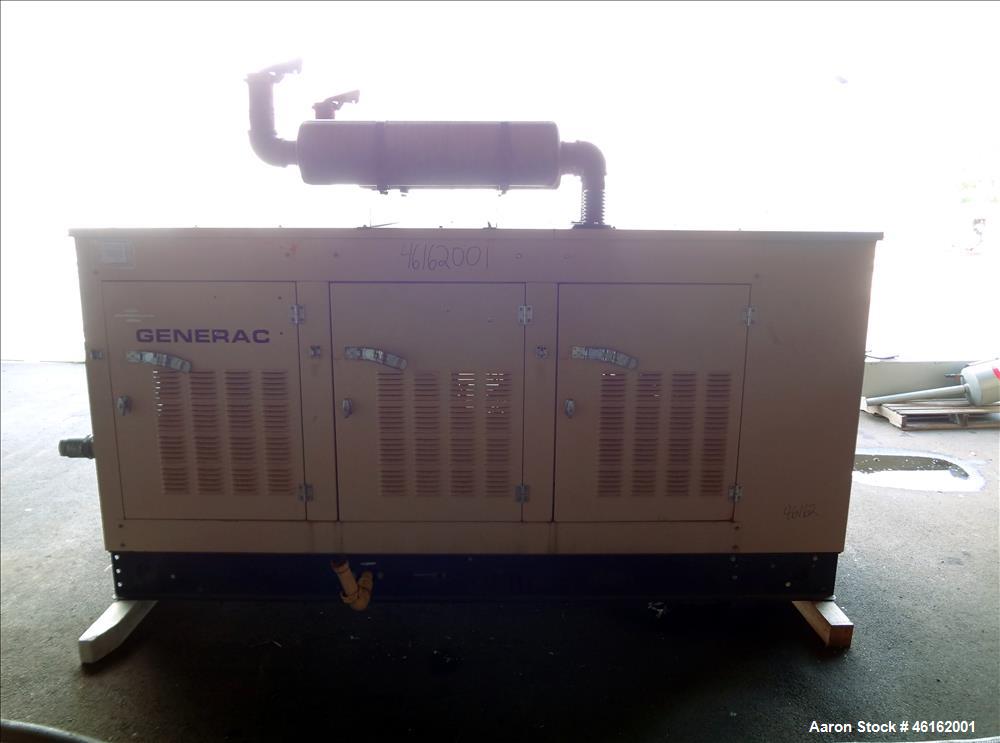 Used- Generac 100kW standby natural gas generator. GM 7.4 Liter engine.