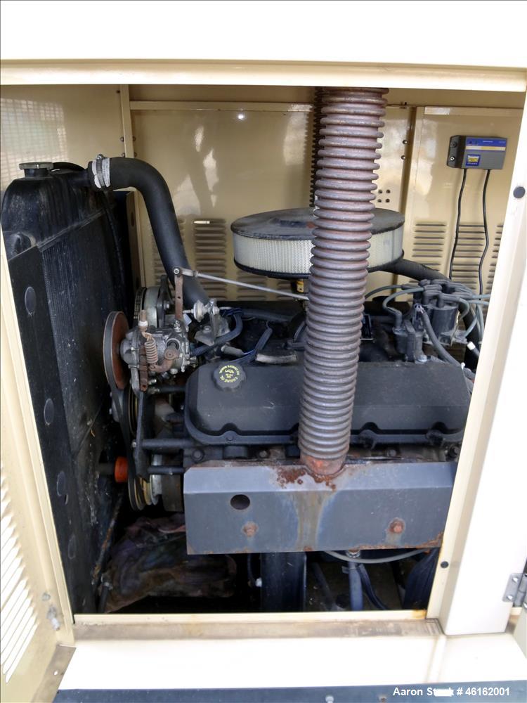 Used- Generac 100kW standby natural gas generator. GM 7.4 Liter engine.